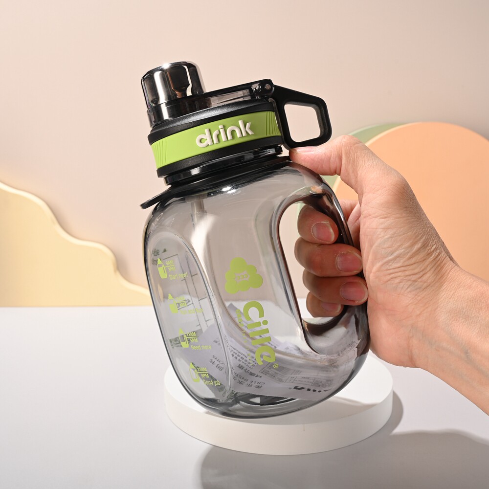 希乐大容量太空杯夏季户外运动健身水壶吨吨桶高颜值吸管直饮双用