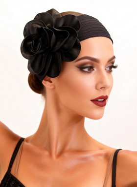 拉丁舞服成人女比赛表演大头花发带弹力少儿舞蹈吸汗碎发头饰包邮