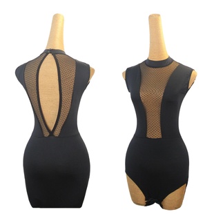 成人女美背专业舞蹈上衣Y398 连体衣练功服 ZS极简复古 拉丁舞无袖