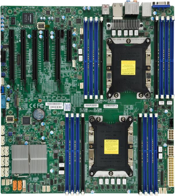 超微 X11DAI-N LGA3647 C621双路图片工作站主板替代X99 X10DAI