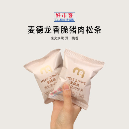 麦德龙代购麦臻选香脆猪肉松条健康非油炸肉香浓郁酥脆美味零食