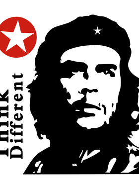 汽车车身装饰贴纸人物切格瓦拉个性车头引擎盖车贴画镂空