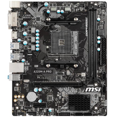 爆新 MSI/微星 A320M-A PRO主板 A320 AM4 DVI HDMI DDR4