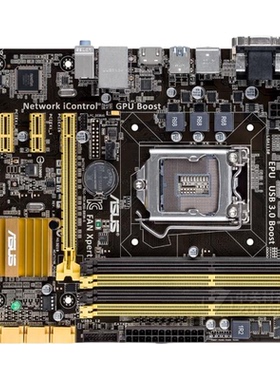 爆新 1150针Asus/华硕 B85M-G主板 B85 VGA DVI HDMI USB3 DDR3