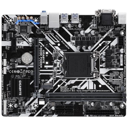 爆新 1151针技嘉B360M POWER主板 B360 VGA DVI M.2 USB3 DDR4