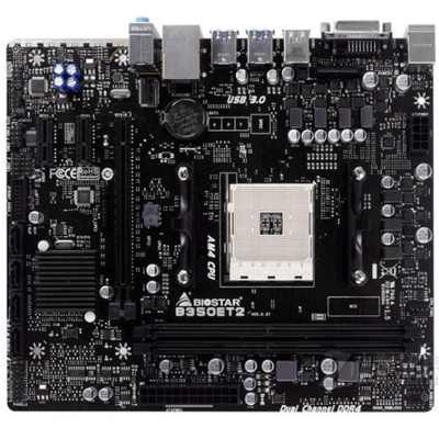 爆新 映泰B350ET2主板 B350 AM4 DVI USB3 DDR4