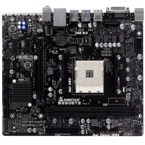 爆新 映泰B350ET2主板 B350 AM4 DVI USB3 DDR4