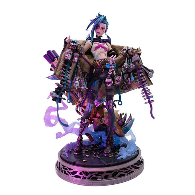 官方正版LOL英雄联盟双城之战金克丝手办雕塑公仔模型摆件周边