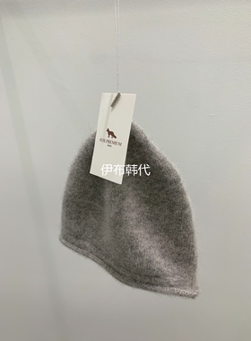 卷边滚边毛绒休闲针织帽子毛线帽