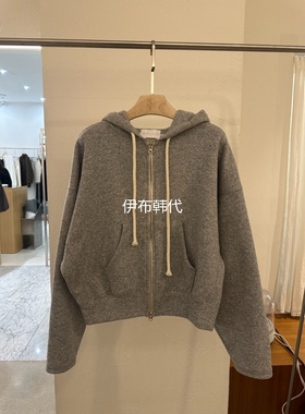 BPLAN韩国东大门正品代购26春季新款 连帽纯色拉链卫衣开衫外套