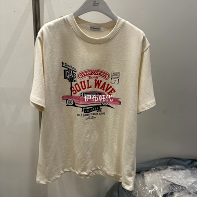 26春圆领休闲字母汽车短袖T恤