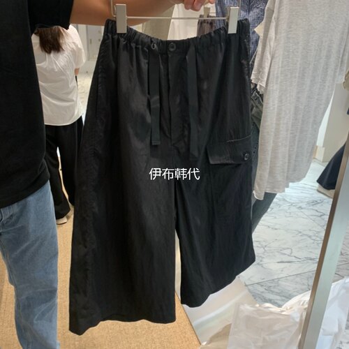 抽绳休闲工装中裤五分裤