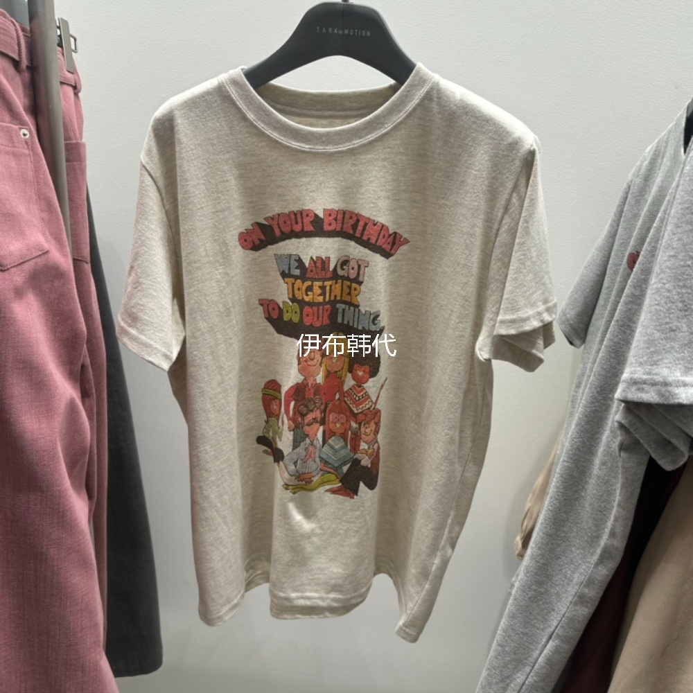 圆领卡通人物休闲短袖T恤