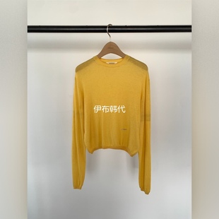 UNDERSON韩国东大门正品代购26春款 圆领薄款纯色套头简约针织衫