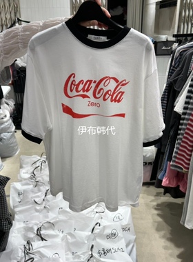 VANTA韩国东大门正品代购26春款 圆领包边领休闲字母短袖T恤女