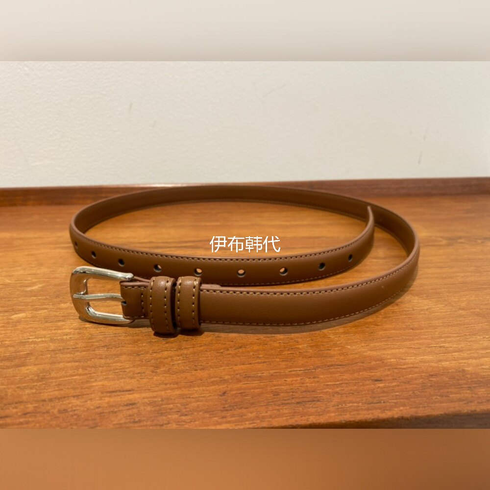 1968韩国东大门正品代购26春款 时尚基础款皮带窄款腰带女