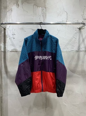 VANTA韩国东大门正品代购26春款 立领彩色撞色拉链夹克风衣外套