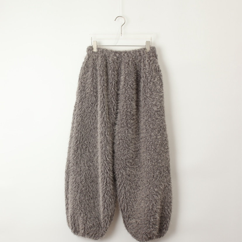 松紧腰纯色休闲毛绒保暖毛毛卫裤