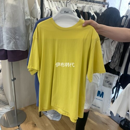 圆领休闲纯色基础款短袖T恤女