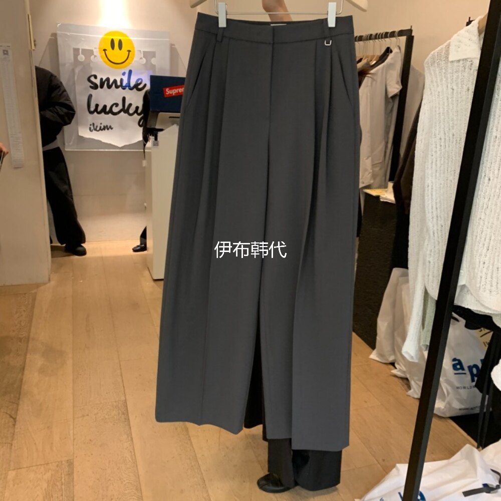 LA MAGIE FEMME韩国东大门正品代购26春款 纯色休闲正装西裤长裤