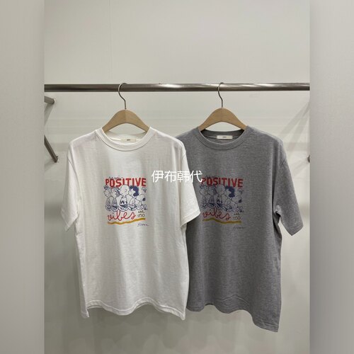 圆领休闲卡通人物休闲短袖T恤