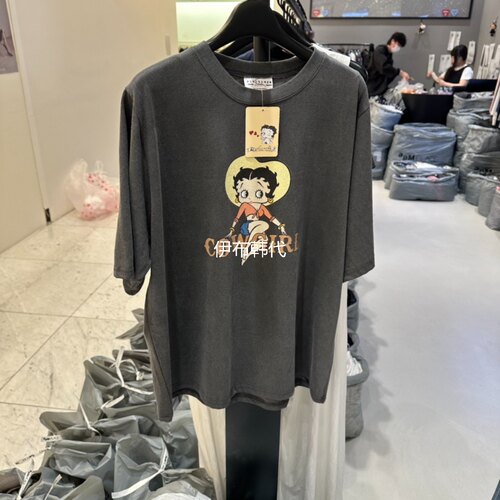 圆领休闲可爱女孩棉质短袖T恤