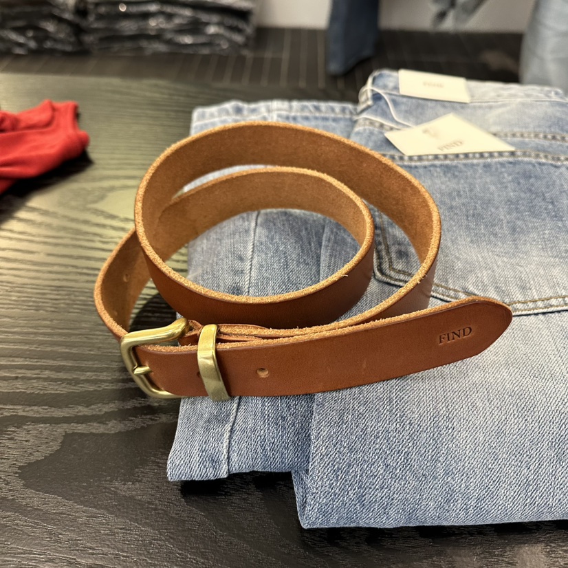 FIND韩国东大门正品代购25秋冬新 基础款休闲金属扣方扣腰带皮带