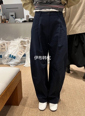 SELF SERVICE韩国东大门正品代购26春 纯色休闲基础款弯刀裤长裤