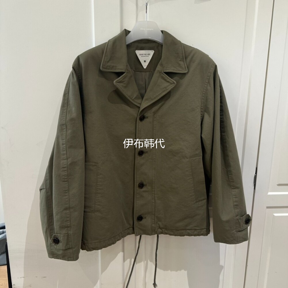 WE ARE/WELOVER韩国东大门代购26春 翻领西服领抽绳工装外套夹克