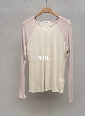 EFFERVESCENT韩国东大门正品代购25冬款 圆领薄款插肩长袖打底T恤