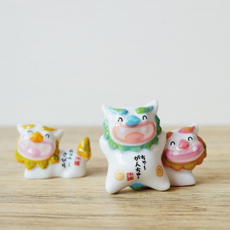 小摆件筷托陶瓷釉下彩笔搁