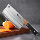 不锈钢切菜刀家用高质量中式 切片刀厨房刀具超锋利耐用厨师专用刀