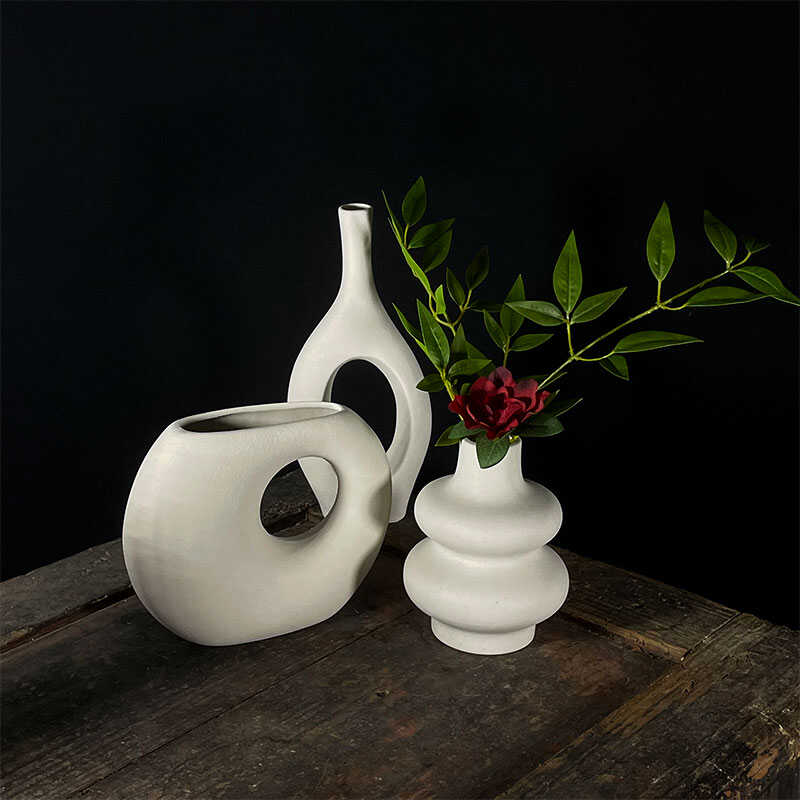 ins风陶瓷花瓶摆件软装装饰品