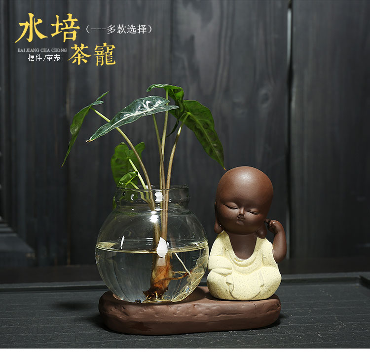 水培桌面陶瓷玻璃绿植器皿装饰品