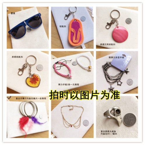 外贸首饰品欧美库存尾单货孤品耳环琉璃珠子复古坠子项短长链5 25