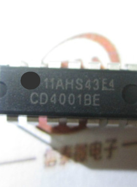 DIP-14 TC4001BP CD4001BE HEF4001 全新原装 四2输入端或非门