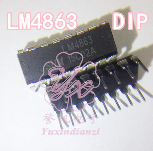 LM4863M LM4863 DIP-16直插 原装 2.2W双声道音频功率放大器芯片