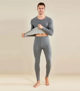 「盒装」秋冬羽绒+桑蚕丝男女保暖内衣套装