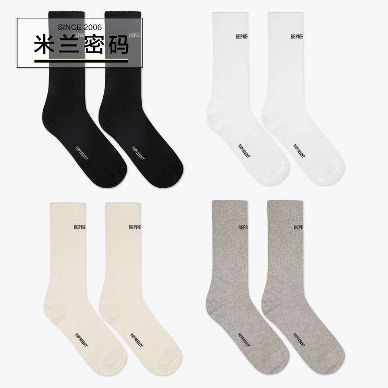 黑白灰纯色中长筒长筒袜子现货