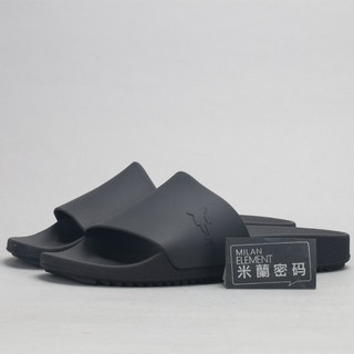 35码断码清仓/意大利产/Rick Owens Drkshdw RO经典全黑休闲拖鞋