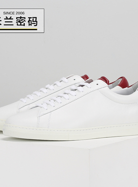 葡萄牙产/小牛皮 Zespa ZSP4 APLA 红尾低帮小白鞋时尚板鞋CERISE