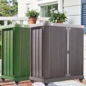 爱丽思户外花园收纳柜子阳台庭院置物架储物箱室外防晒防水储物柜