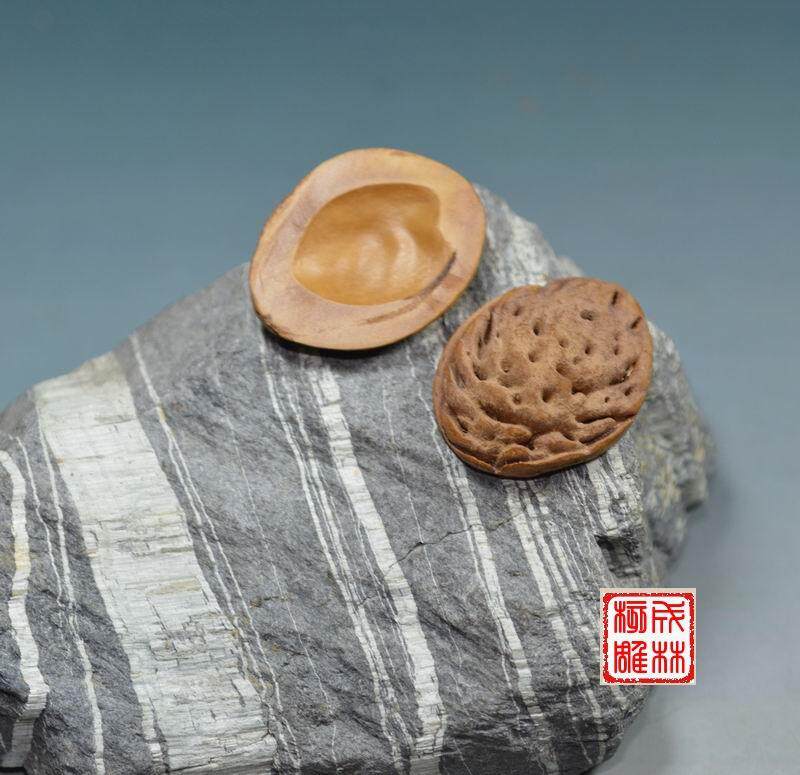 桃核雕刻料（单片）无定做高档图片