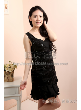 IndexCeline雪纺连衣裙女夏季轻奢高级感气质名媛高端女神黑色