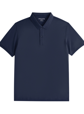 复古polo衫男士青年商务纯色春夏翻领短袖潮T恤商务休闲上衣保罗