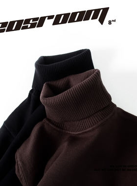 高领毛衣男秋冬季内搭黑色针织衫白色毛衫男士休闲商务修身打底衫