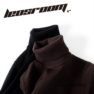 高领毛衣男秋冬季内搭黑色针织衫白色毛衫男士休闲商务修身打底衫