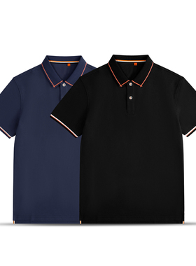 轻奢高端潮牌男士POLO衫打底衫短袖T恤男内搭商务休闲运动上衣服