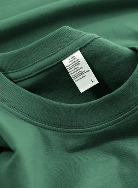 日系简约潮流体恤短袖t恤男美式复古重磅新疆纯棉265G半袖合体TEE