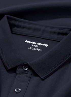 POLO衫男短袖翻领修身百搭商务保罗带领小领子夏季珠地棉纯色T恤